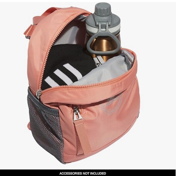 Adidas linear 3 mini backpack wonder clay/silver metallic #5156986 - Picture 5 of 11